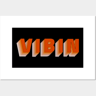 VIBIN warm colours red-orange design Posters and Art